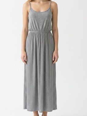 Oak +‎ Fort tank dress gray Pleated skirt size small